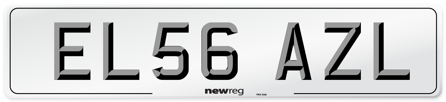 EL56 AZL Number Plate from New Reg